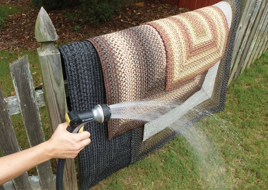 Washable braided rugs