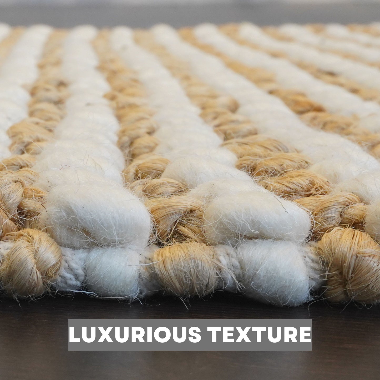 Mocha Mist Farmhouse Rectangular Braided Rugs