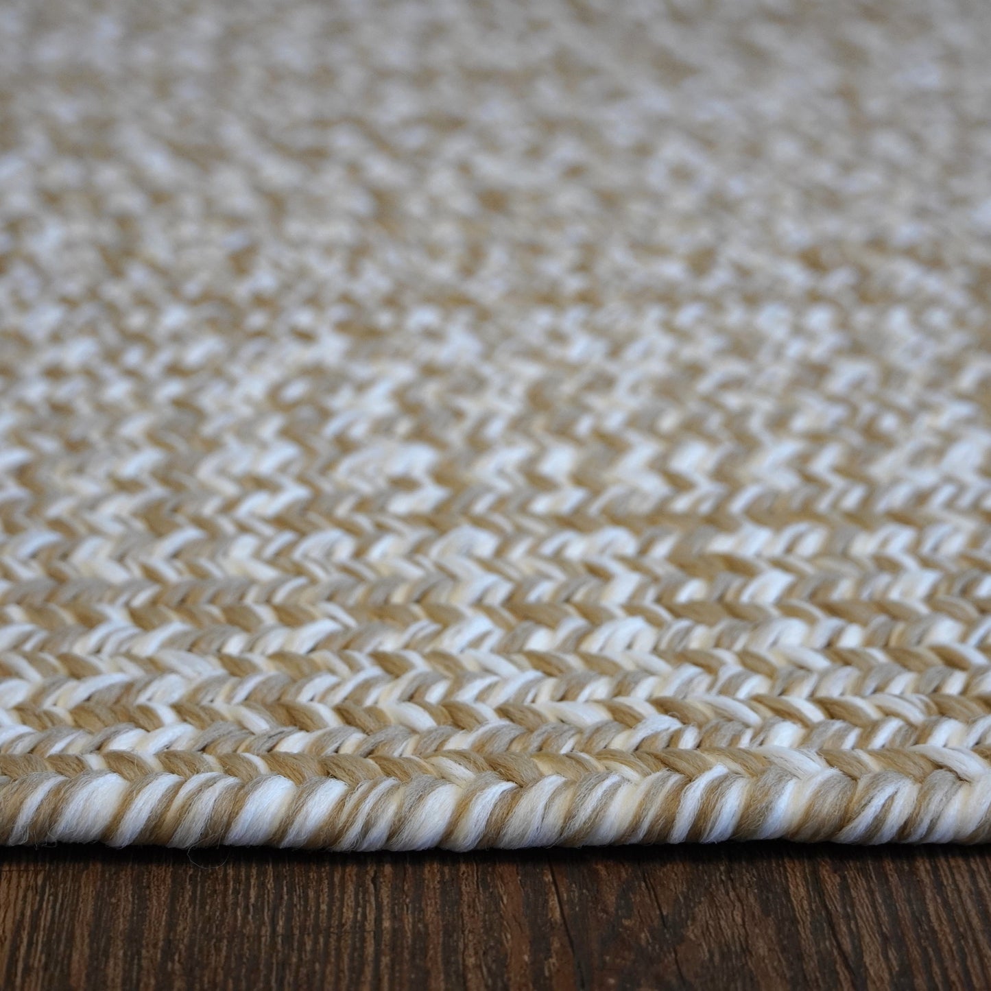 Modern Barn Braided Tweed Oval Runner
