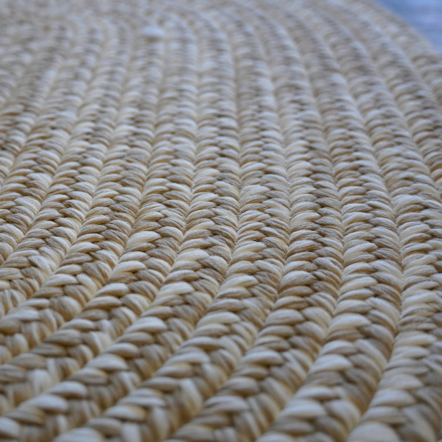Modern Barn Braided Tweed Oval Runner