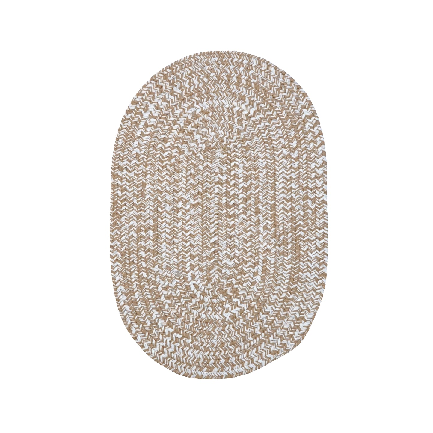 Modern Barn Braided Tweed Oval Runner