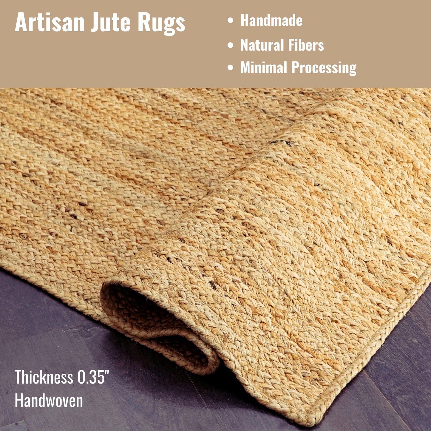 Lara Natural Jute Braided Rugs