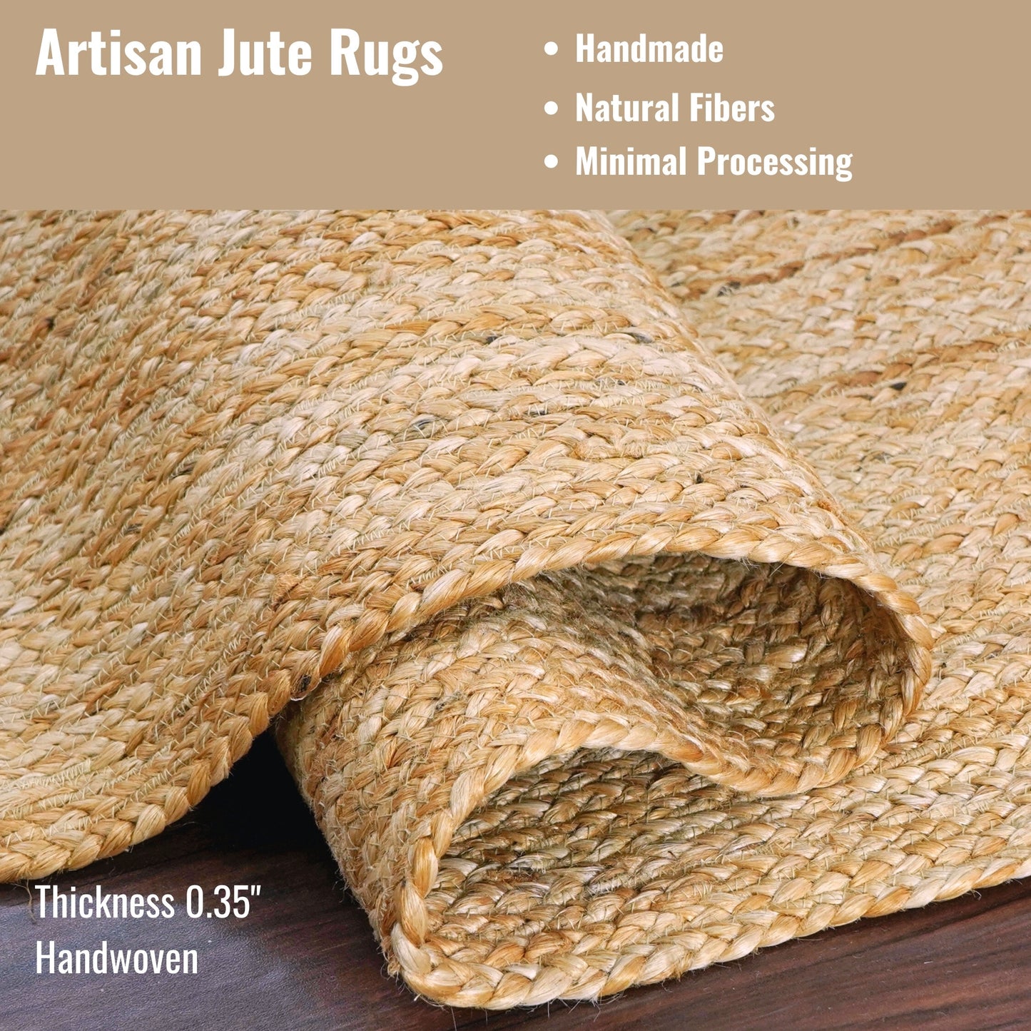 Lara Natural Jute Braided Rugs