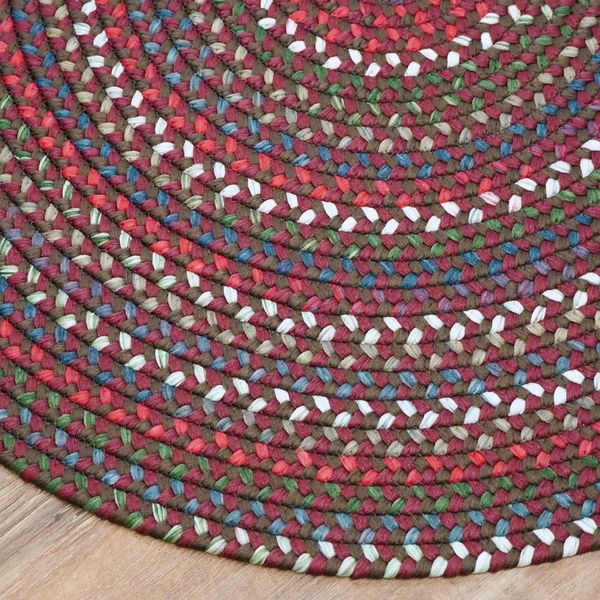 Heartsfield Braid Brickyard Multi Indoor Modern Farmhouse Rug