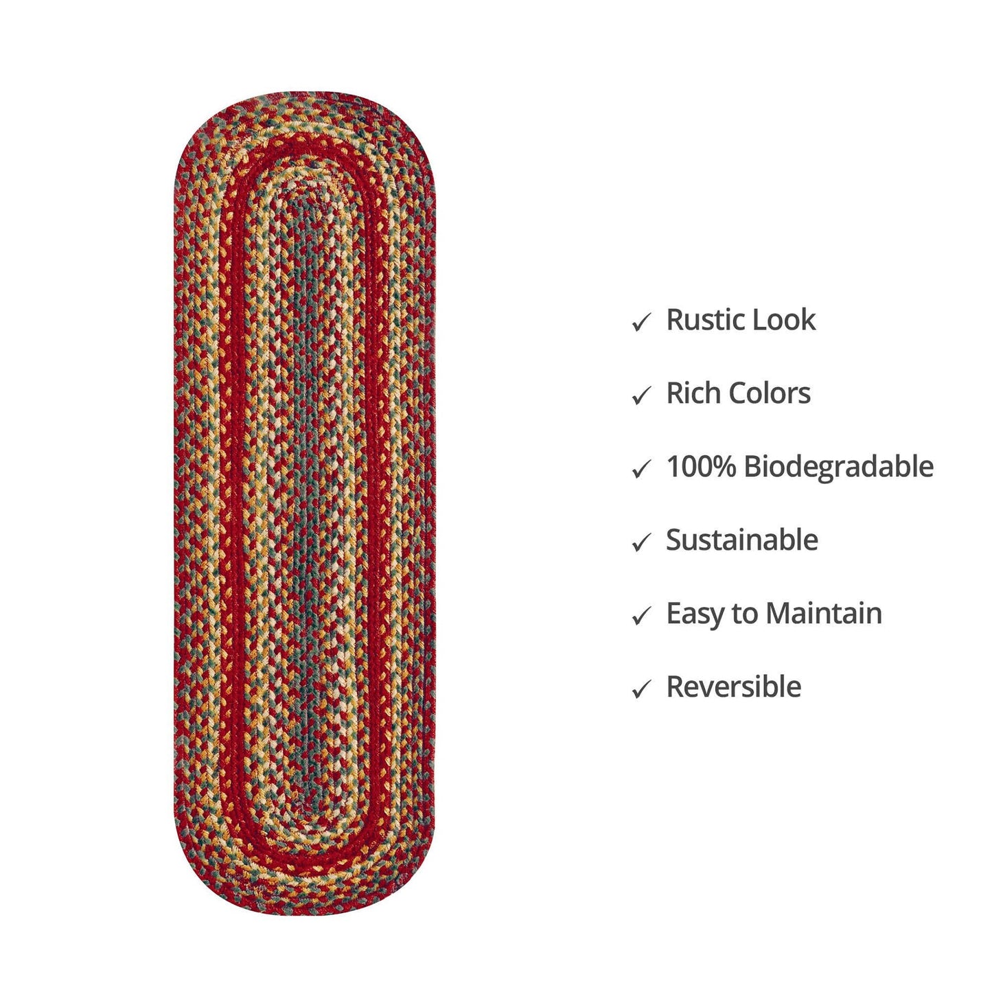 Cider Barn Red Jute Stair Tread