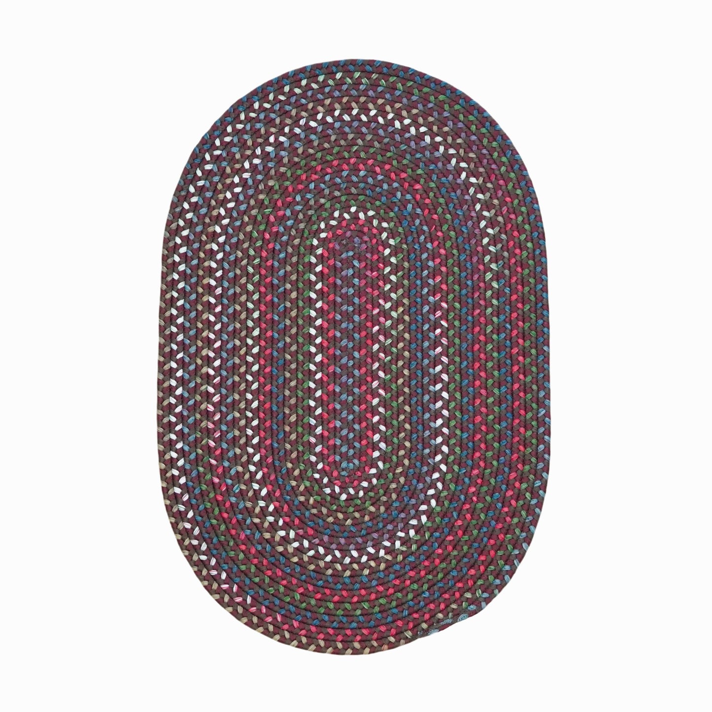 Heartsfield Braid Brickyard Multi Indoor Modern Farmhouse Rug