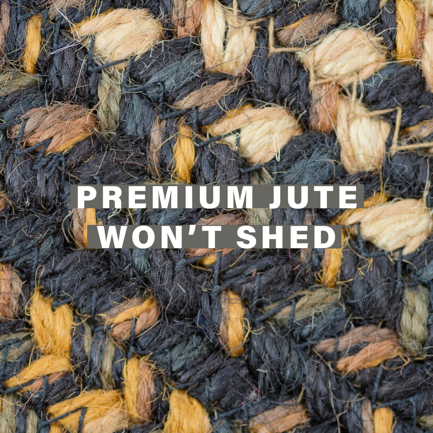 Kilimanjaro Black - Cream Jute Round Braided Rugs