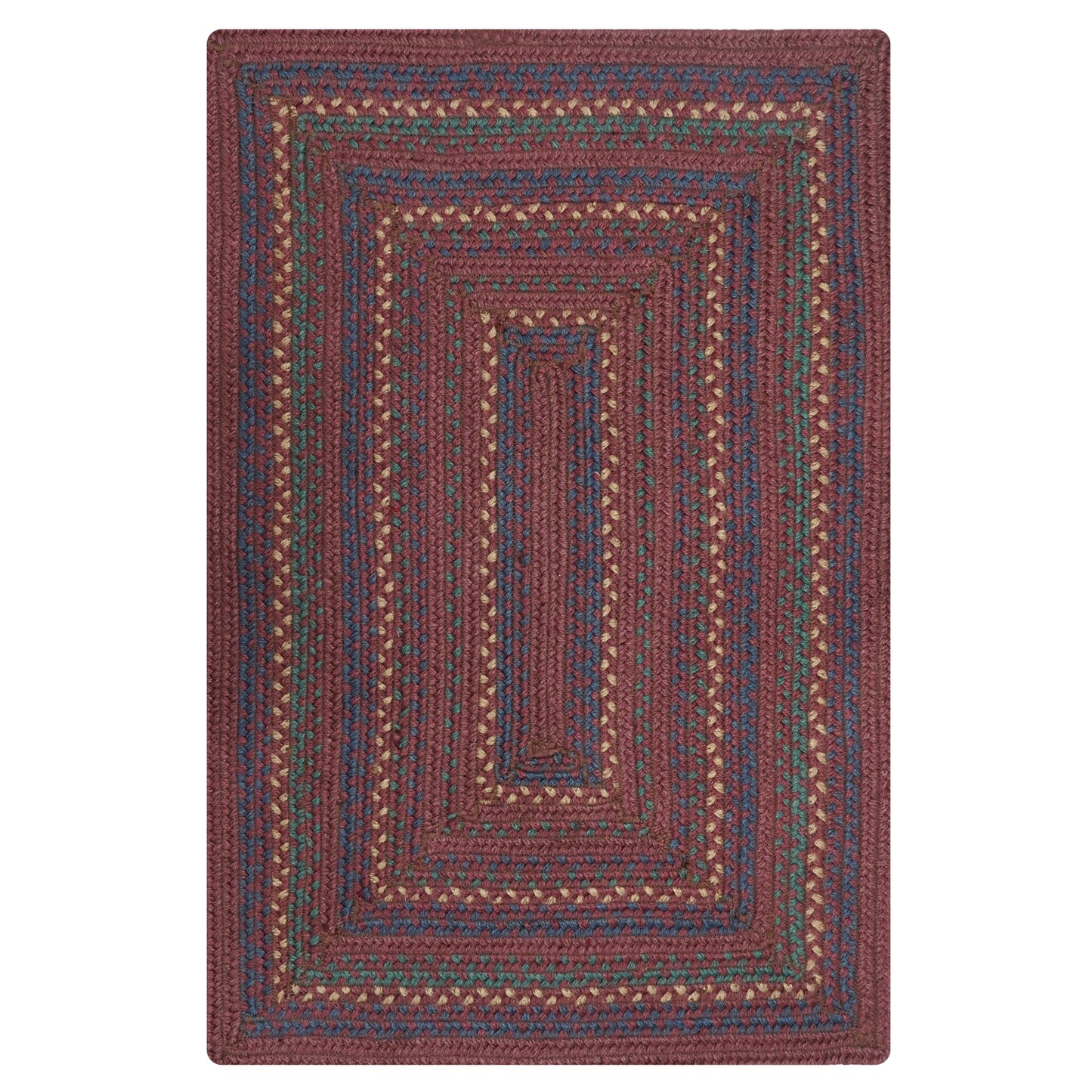 Jamestown Burgundy Jute Braided Rug