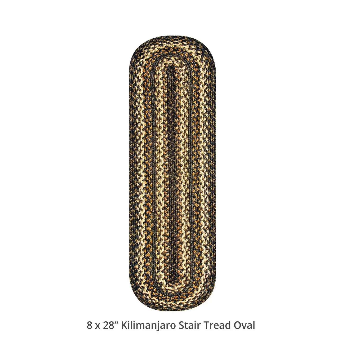 Kilimanjaro Black - Color Jute Stair Tread