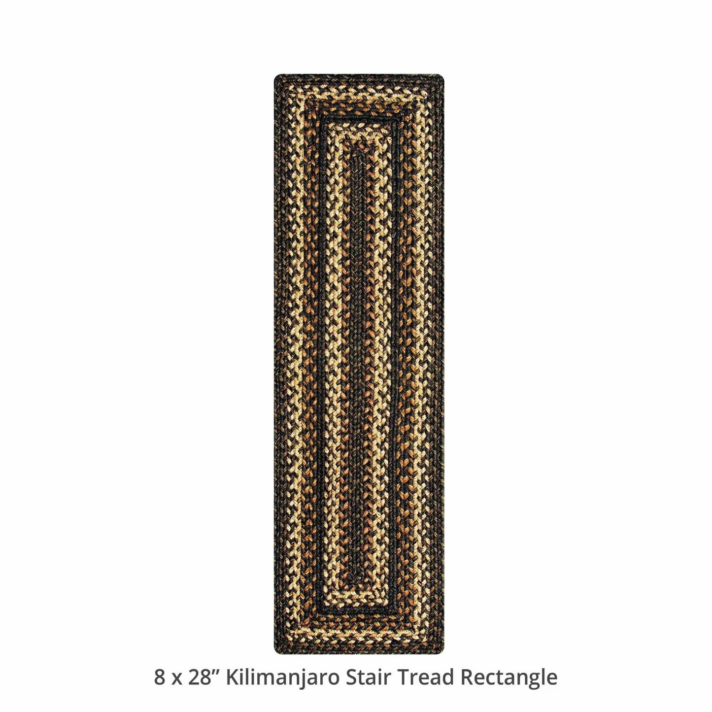Kilimanjaro Black - Color Jute Stair Tread