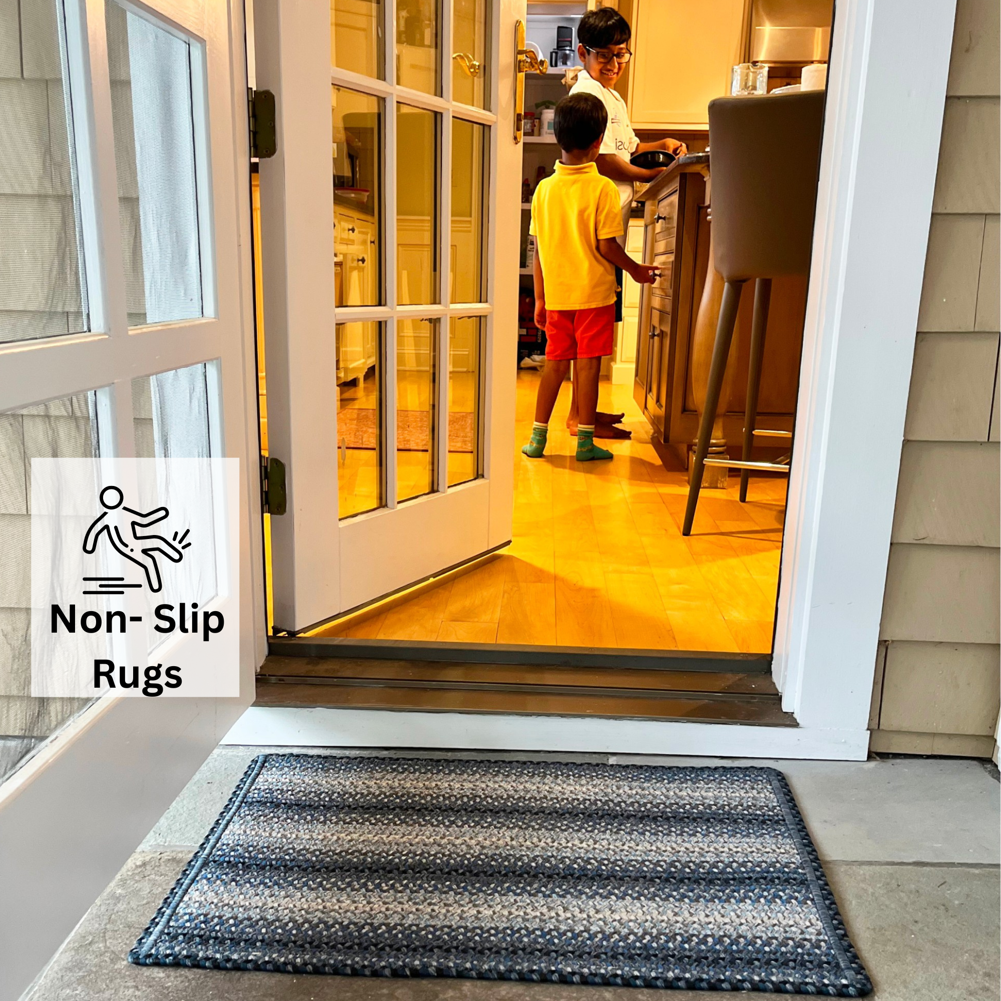 Non Slip, Waterproof Rug - Blackbird - Entryway, Kitchen, Bathroom
