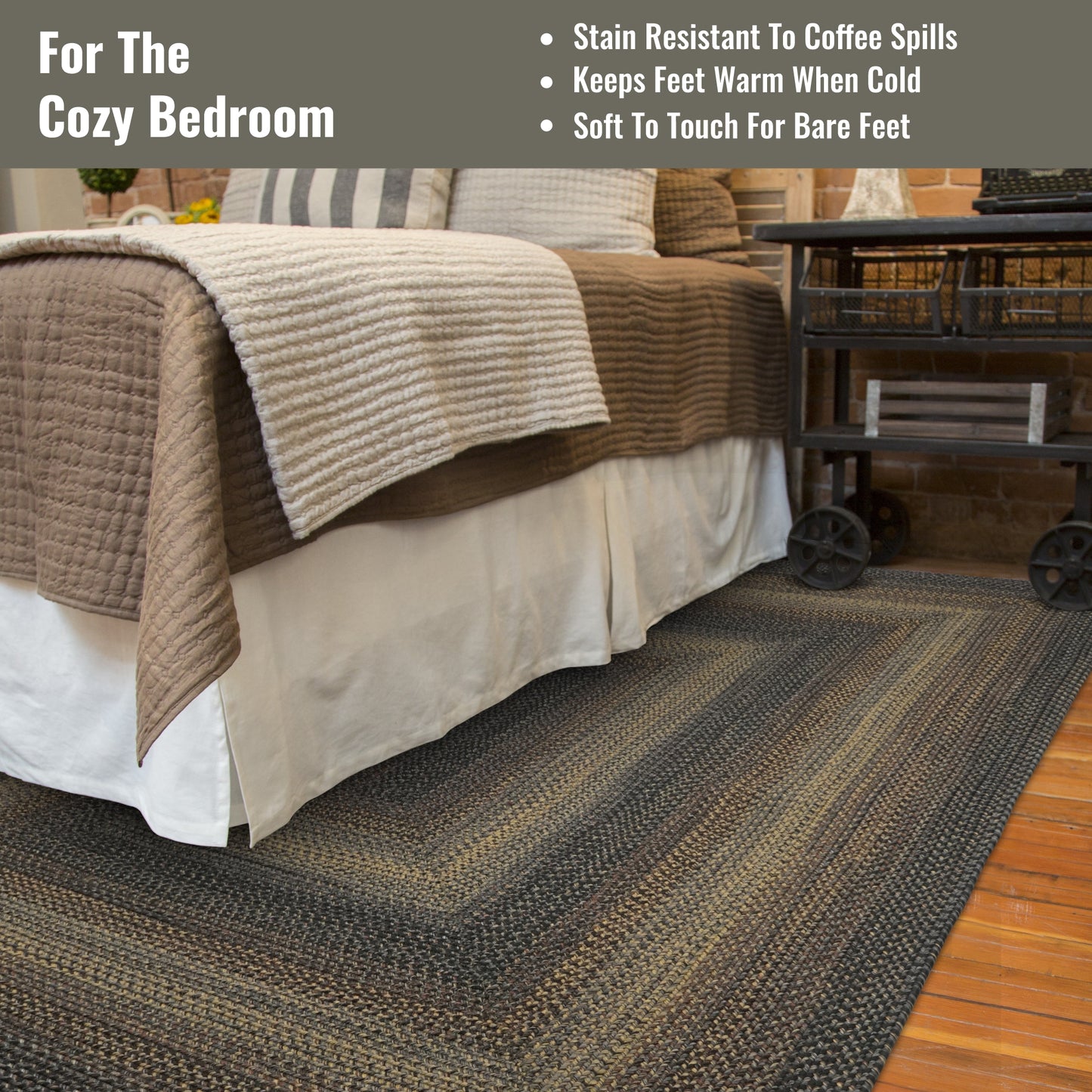 Black Forest Outdoor Braided Rectangular Rugs - Braided-Rugs.com