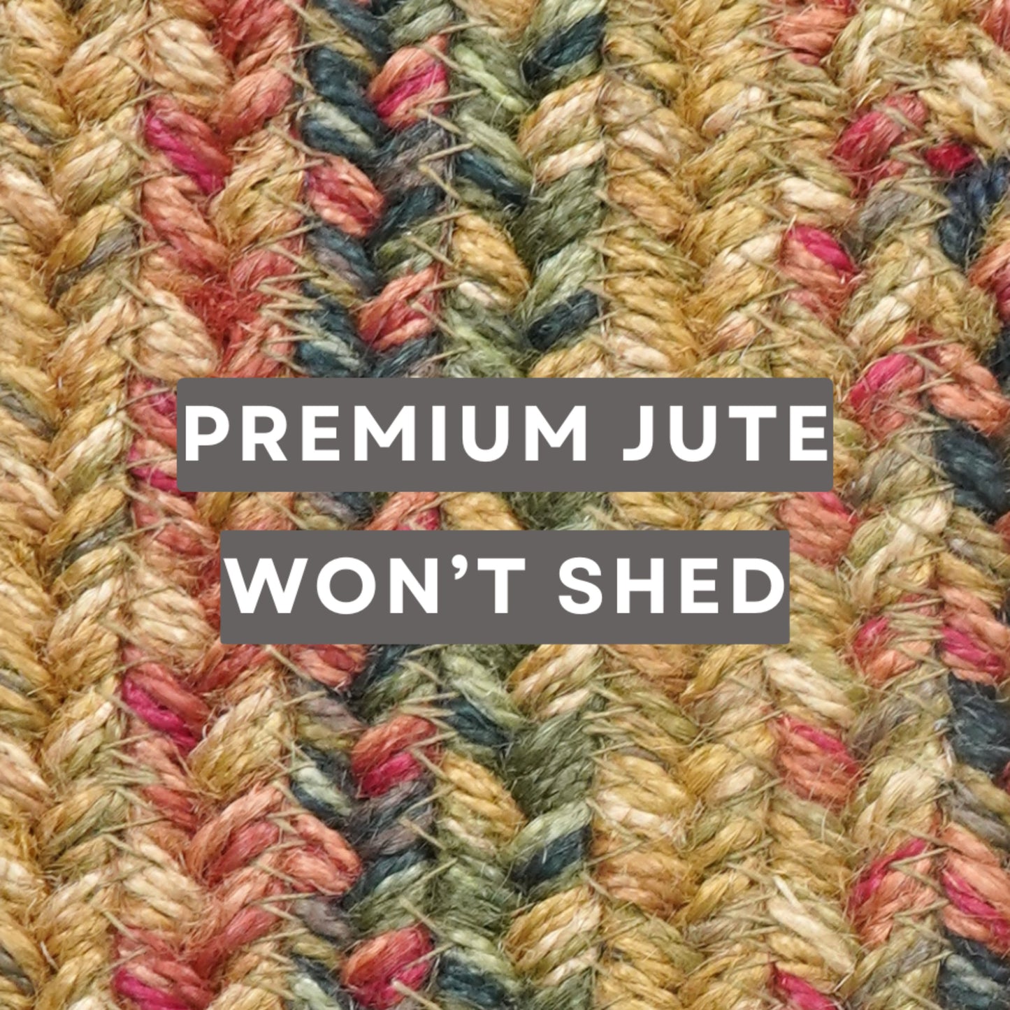 Timber Trail Gold Jute Braided Rectangular Rugs
