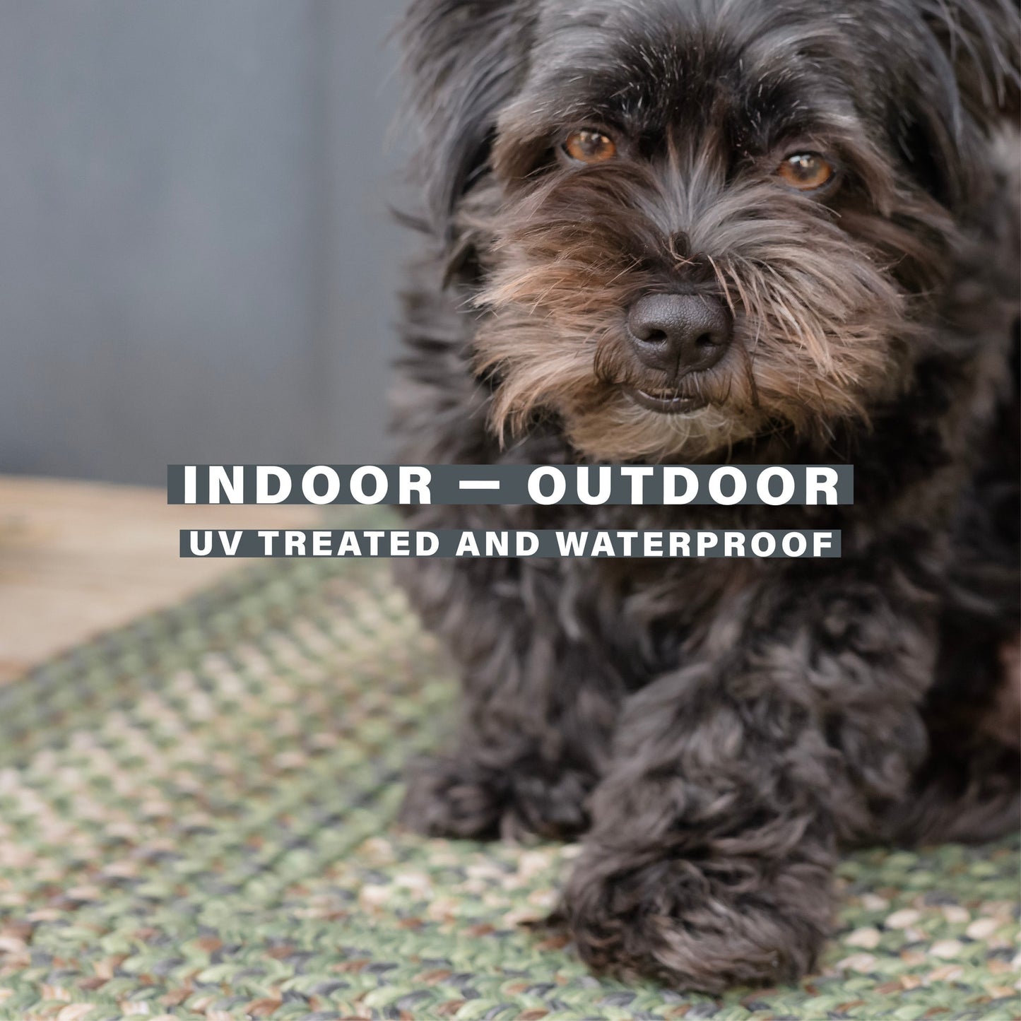 Cedar Ridge Green Ultra Durable Braided Rectangular Rugs
