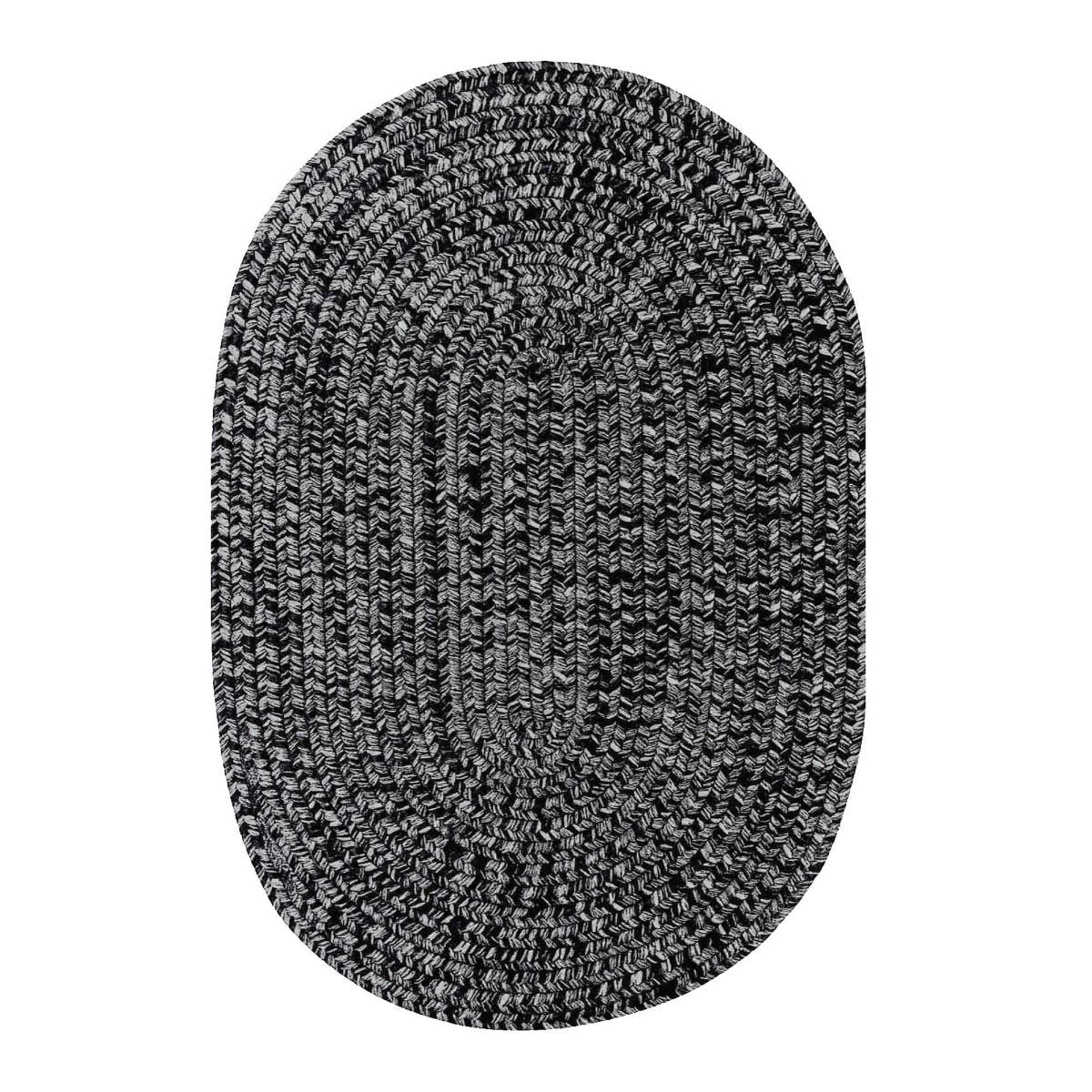 Black Outdoor Braided Oval Rugs - Braided-Rugs.com