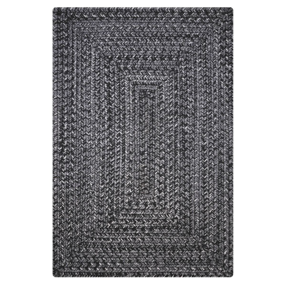 Black Outdoor Braided Rectangular Rugs - Braided-Rugs.com