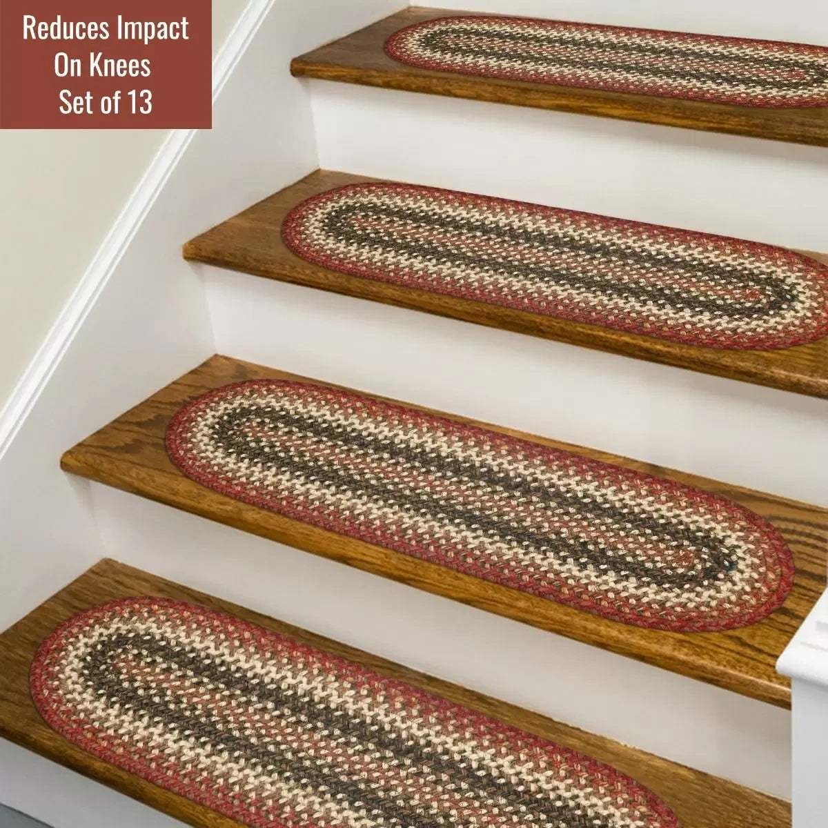 Chester Red - White Jute Braided Accessories