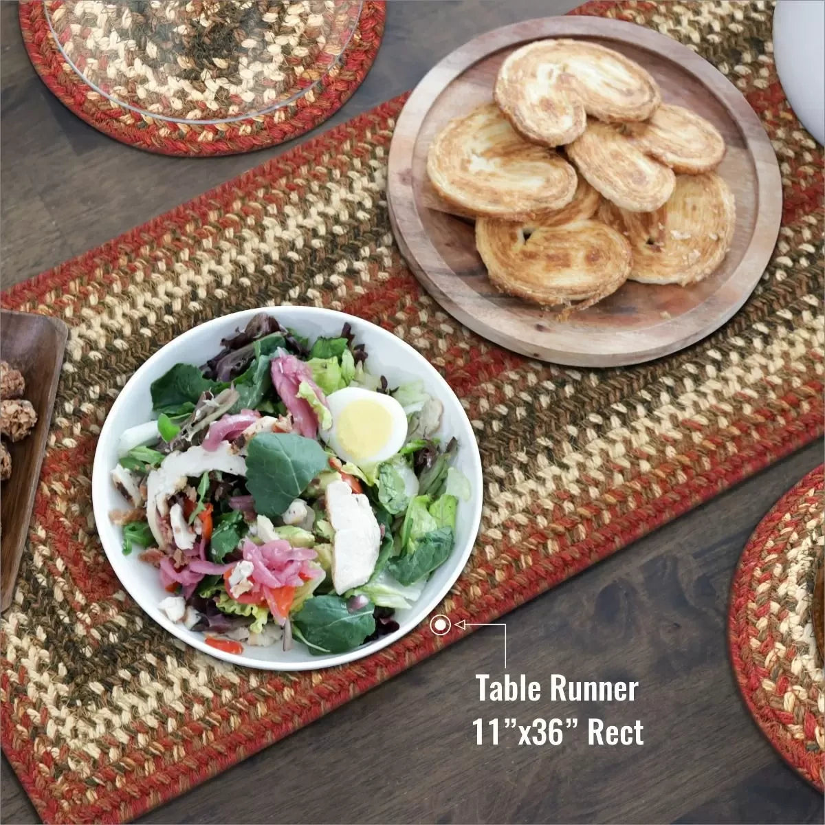 Chester Red - White Jute Braided Accessories