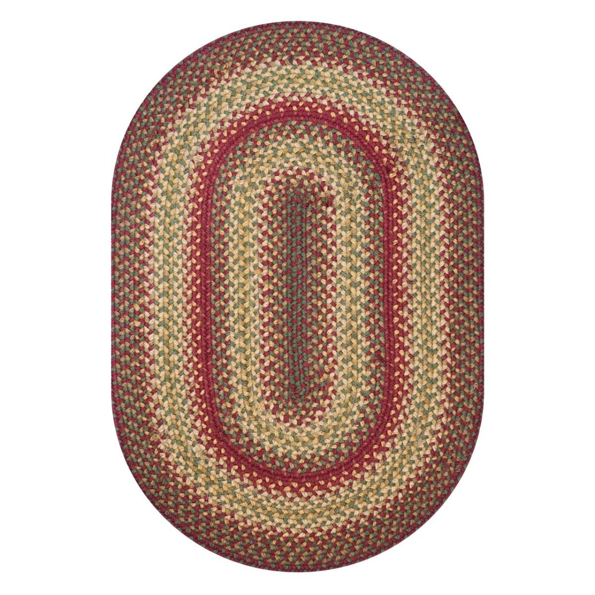 Cider Barn Red Jute Braided Oval Rugs - Braided-Rugs.com