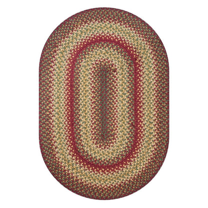 Cider Barn Red Jute Braided Oval Rugs - Braided-Rugs.com