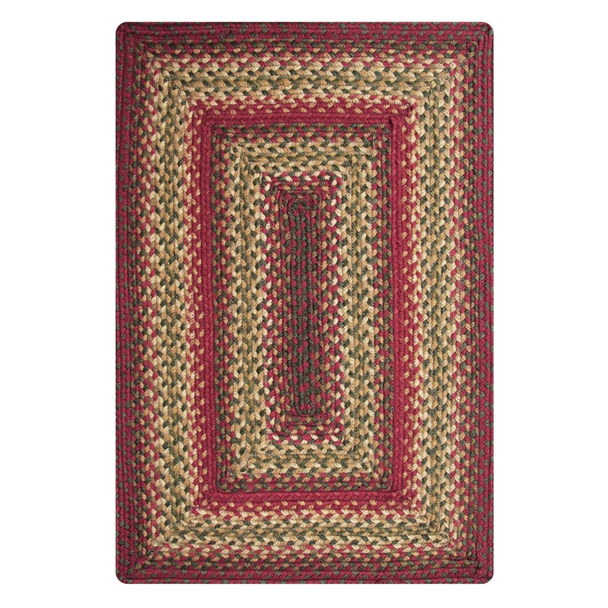 Cider Barn Red Jute Braided Rectangular Rugs - Braided-Rugs.com