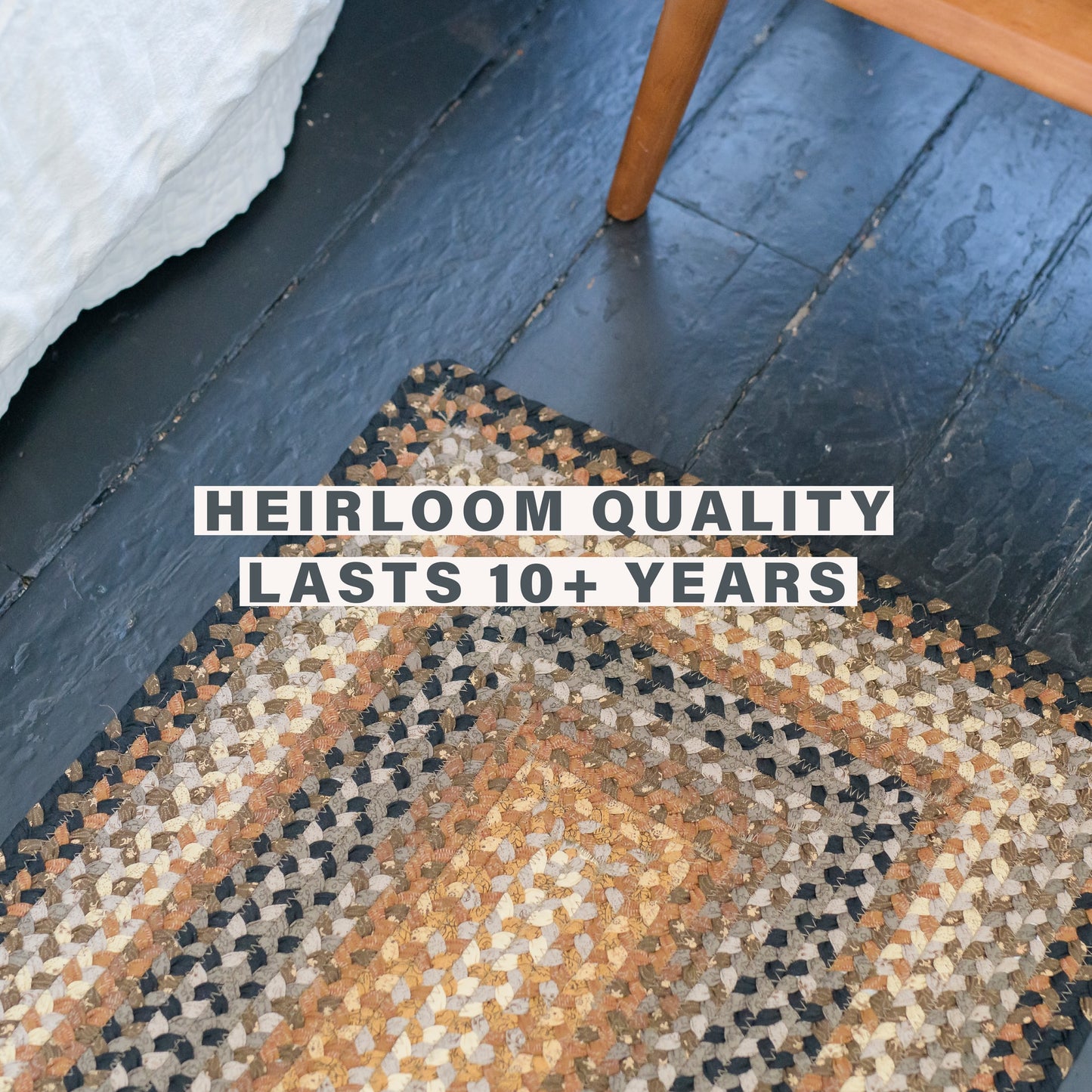 Cocoa Bean Brown and Black Cotton Braided Oval Rugs