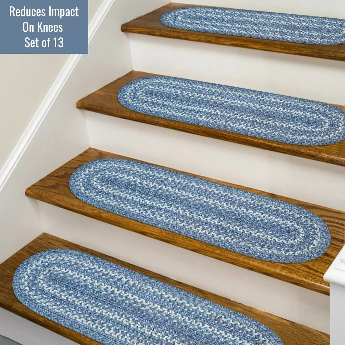 Denim Jute Stair Tread