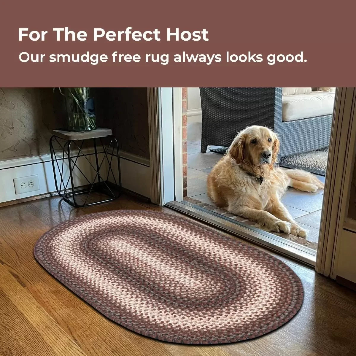 Driftwood Brown Ultra Durable Braided Oval Rugs