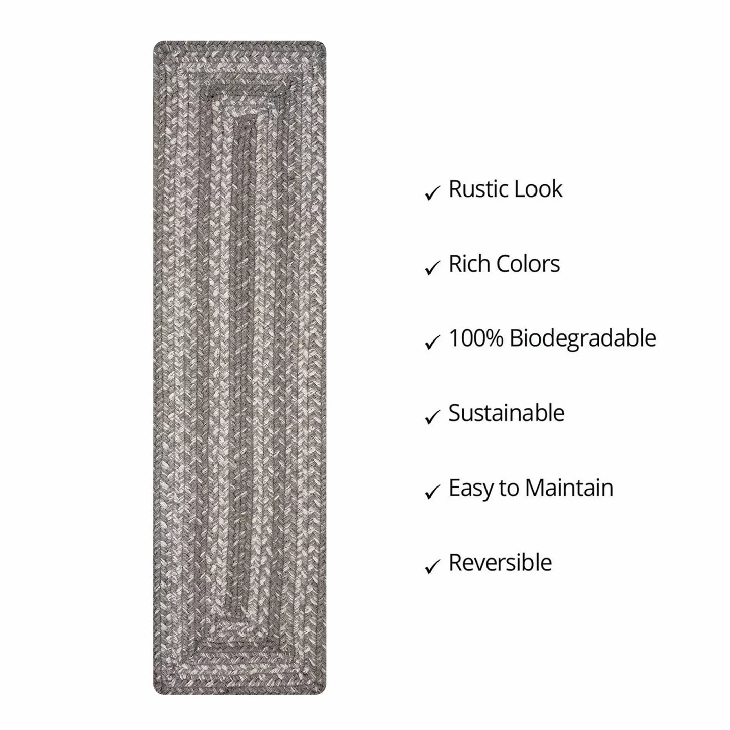 Grey Cloud Jute Stair Tread