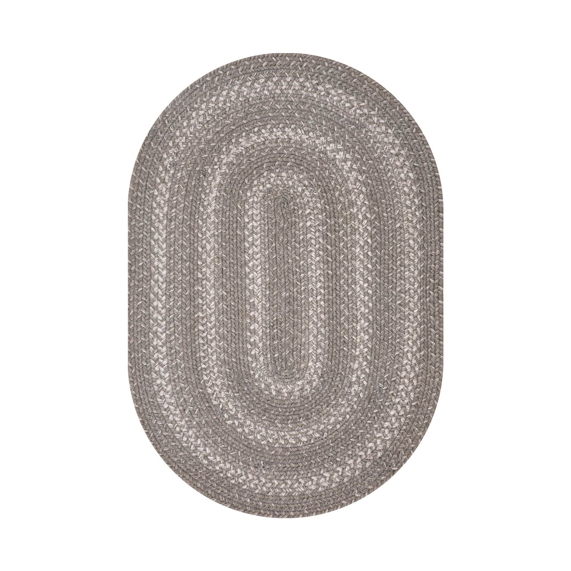 Grey Cloud Jute Oval Braided Rugs - Braided-Rugs.com