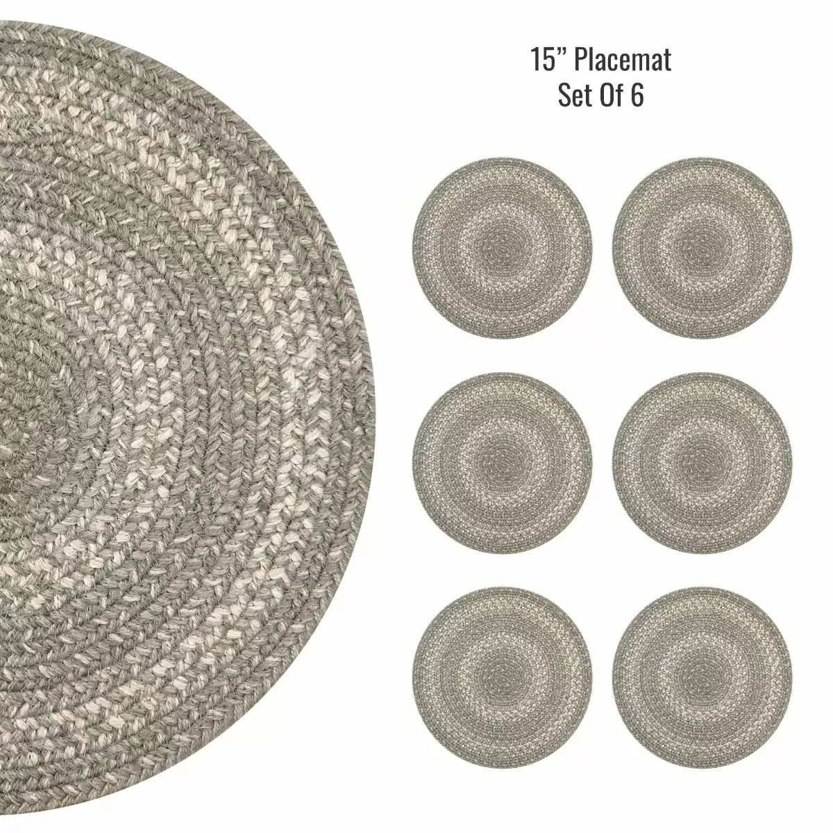 Grey Cloud Jute Braided Accessories