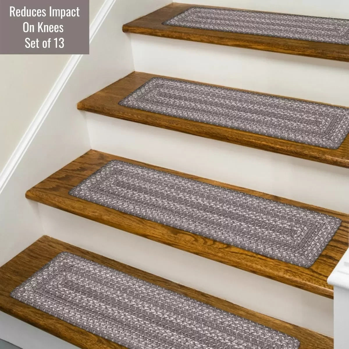 Grey Cloud Jute Stair Tread