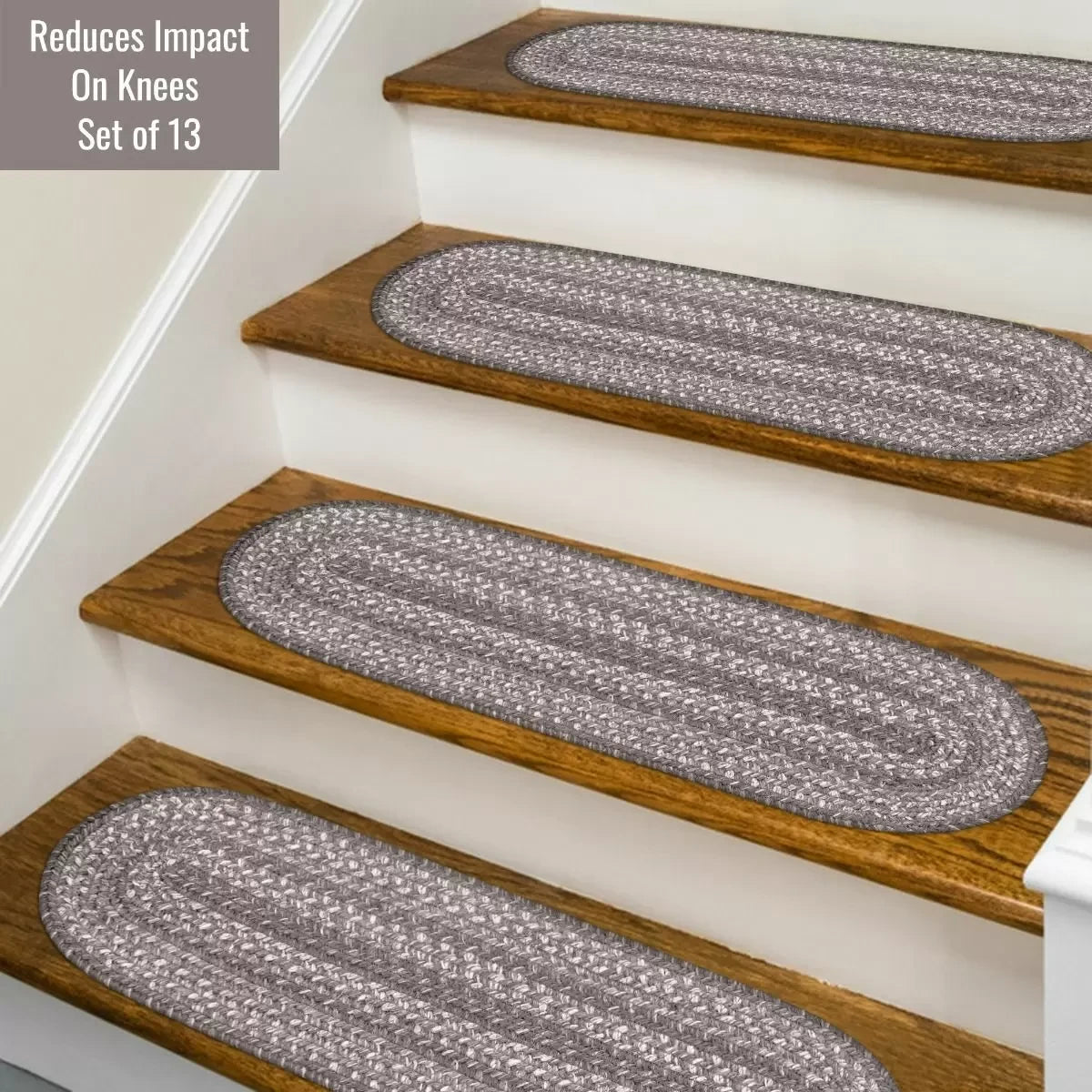 Grey Cloud Jute Stair Tread