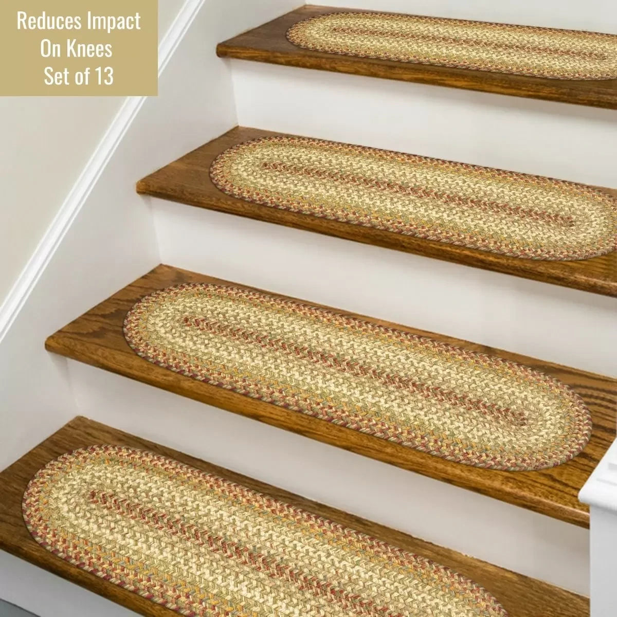 Harvest Beige Jute Stair Tread