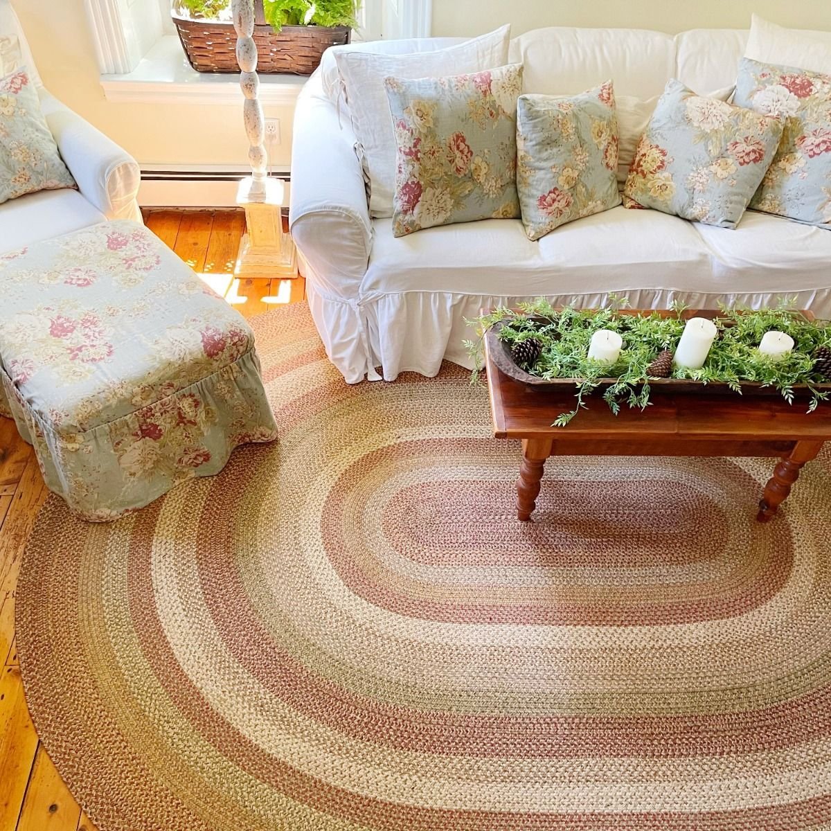 Harvest Brown Jute Oval Braided Rugs - Braided-Rugs.com