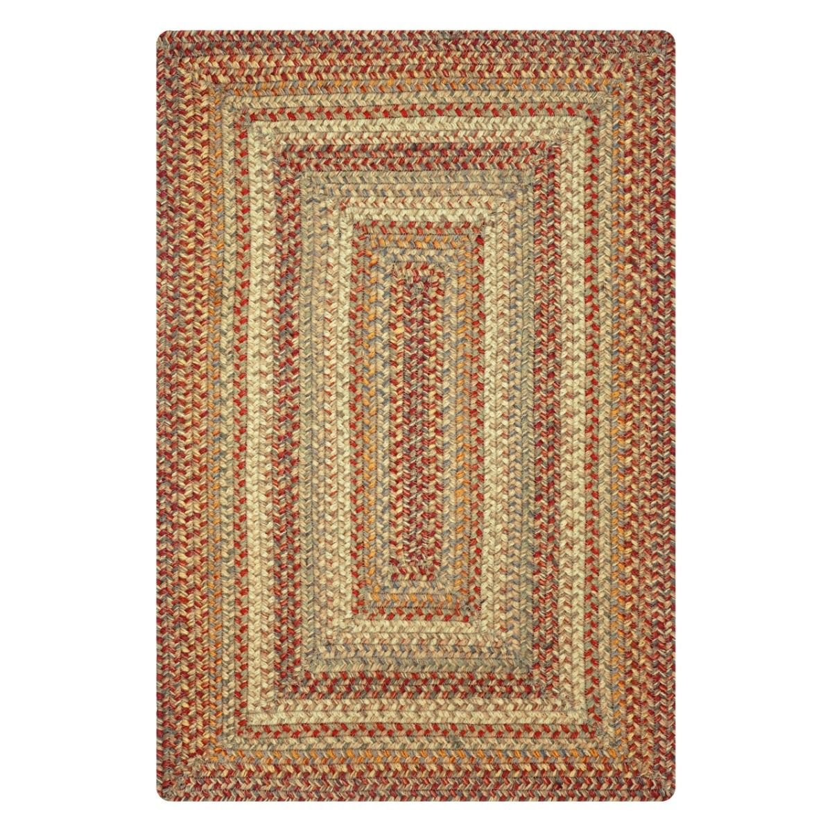 Harvest Brown Jute Oval Rectangular Braided Rugs - Braided-Rugs.com