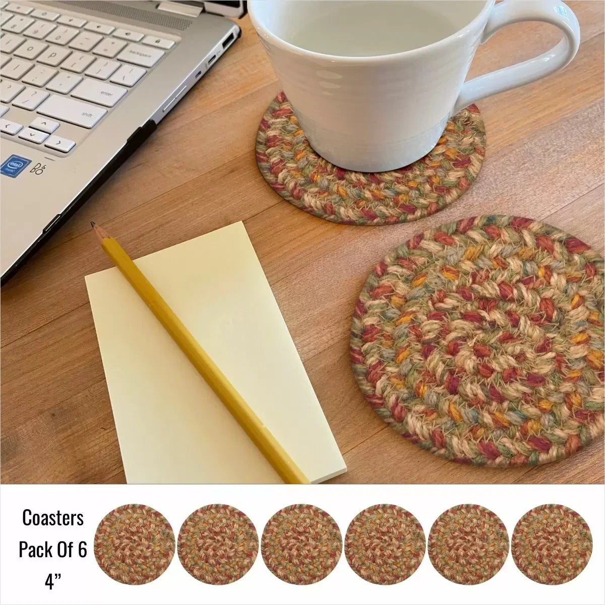 Harvest Beige Jute Braided Accessories