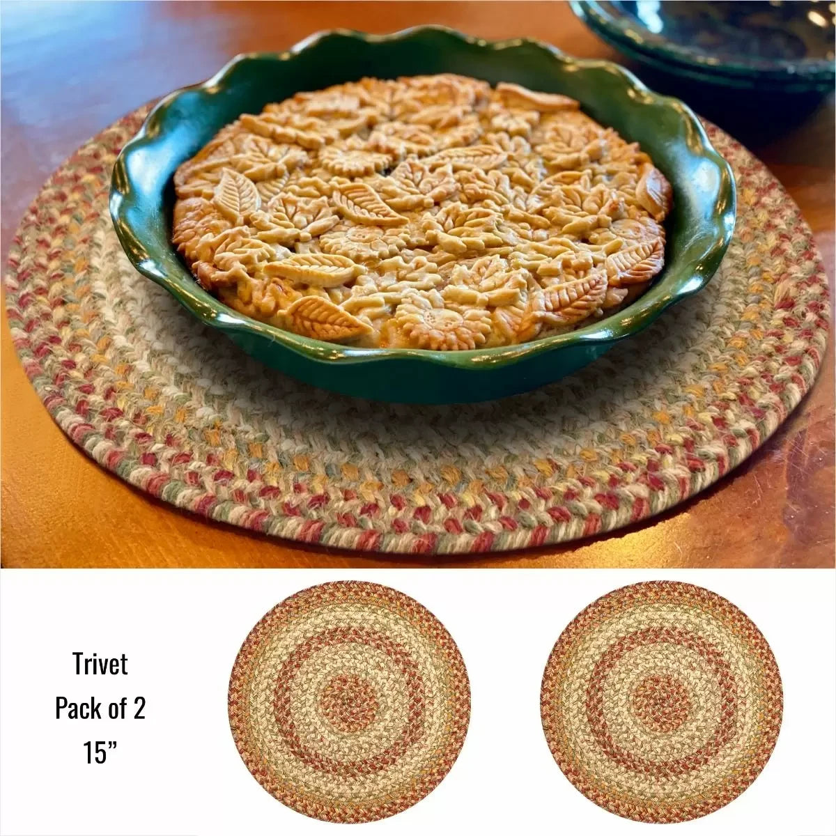 Harvest Beige Jute Braided Accessories