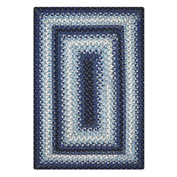 Juniper Blue Ultra Durable Braided Rectangular Rugs - Braided-Rugs.com