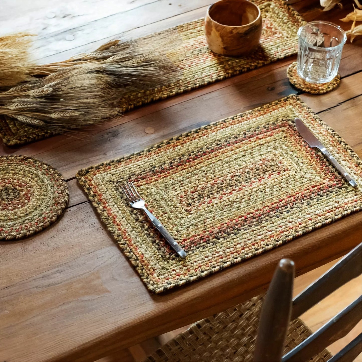 Kingston Multi Color Jute Braided Accessories