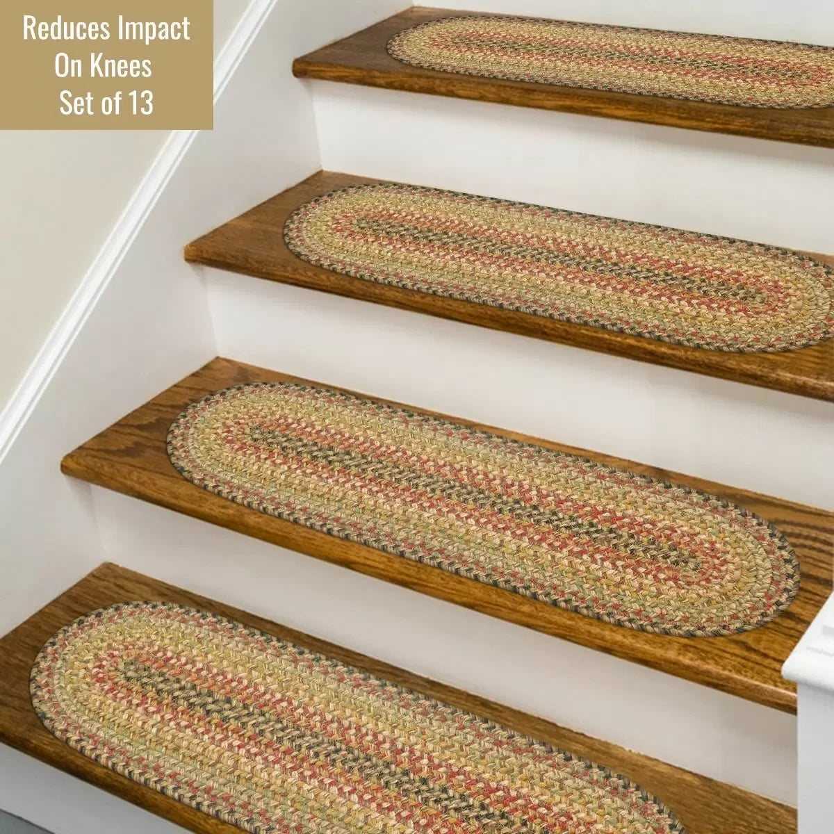 Kingston Multi Color Jute Stair Tread