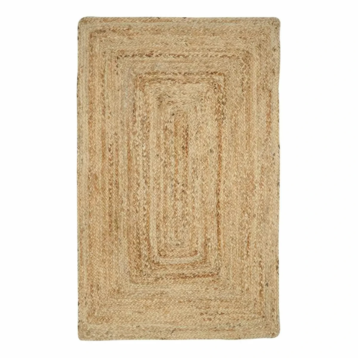 Natural Jute Braided Rugs, Rectangular Stitch