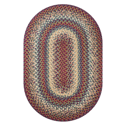 Neverland Multi Color Cotton Braided Oval Rugs - Braided-Rugs.com