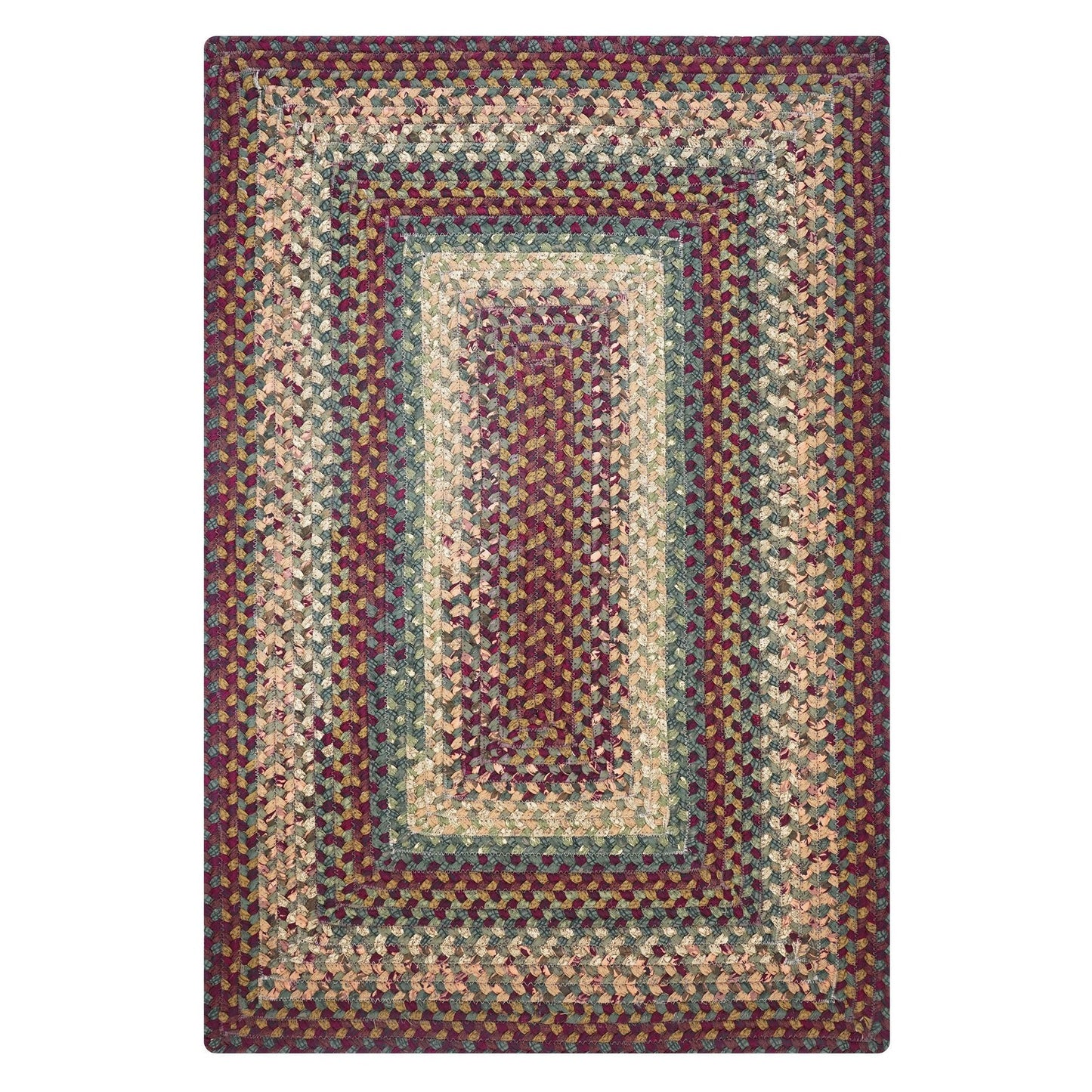 Neverland Multi Color Cotton Braided Rectangular Rugs - Braided-Rugs.com