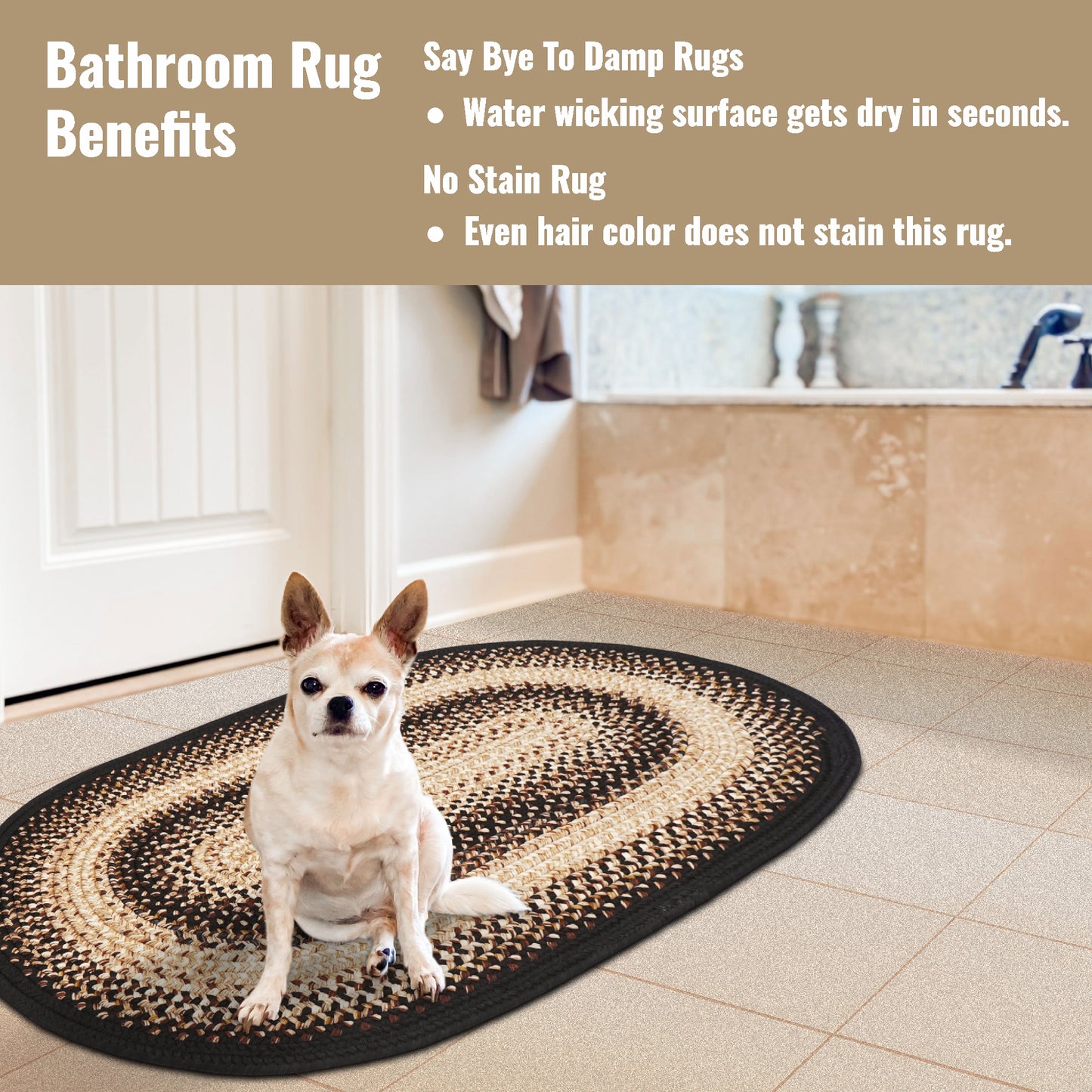 Black Mist Outdoor Braided Oval Rugs - Braided-Rugs.com