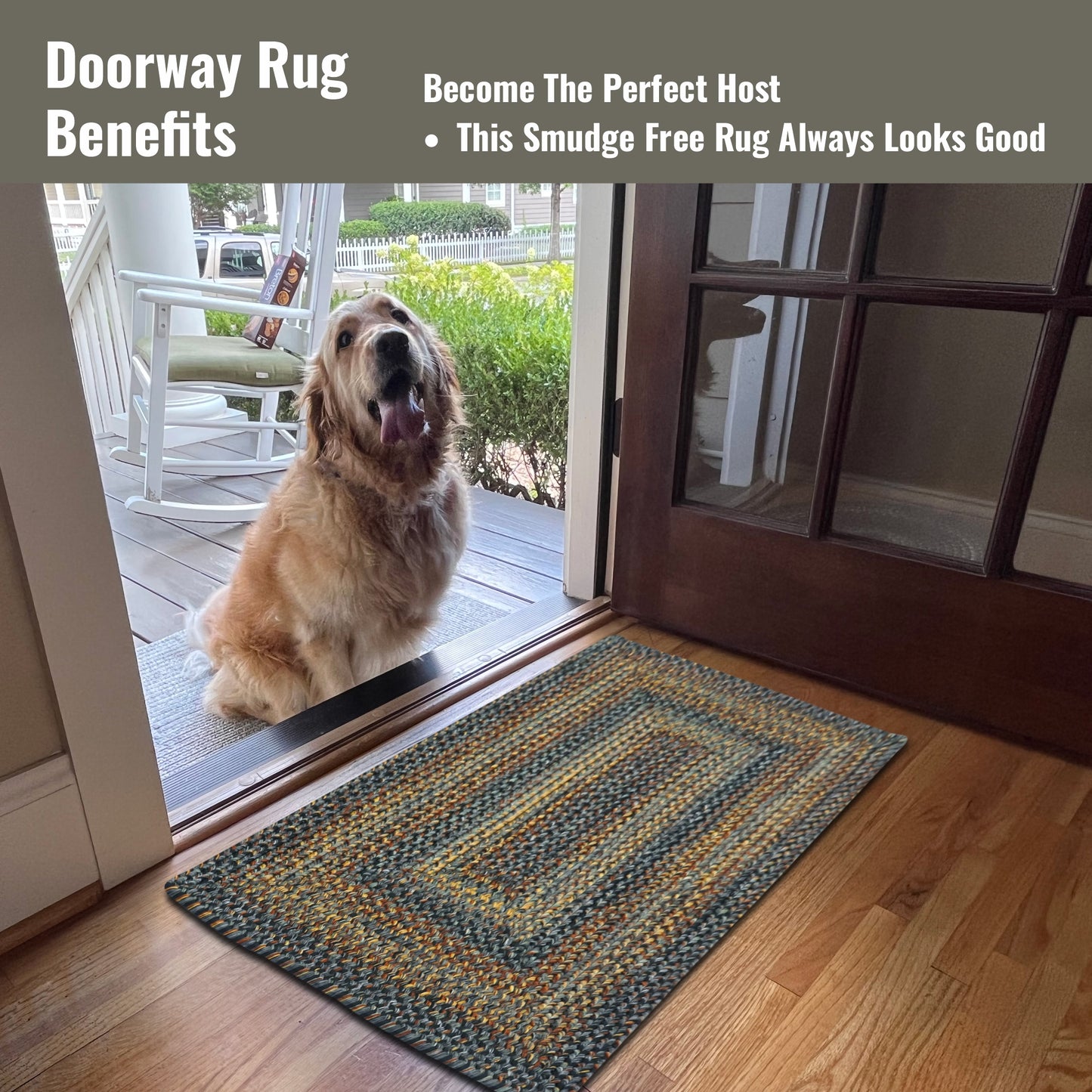 Black Forest Outdoor Braided Rectangular Rugs - Braided-Rugs.com