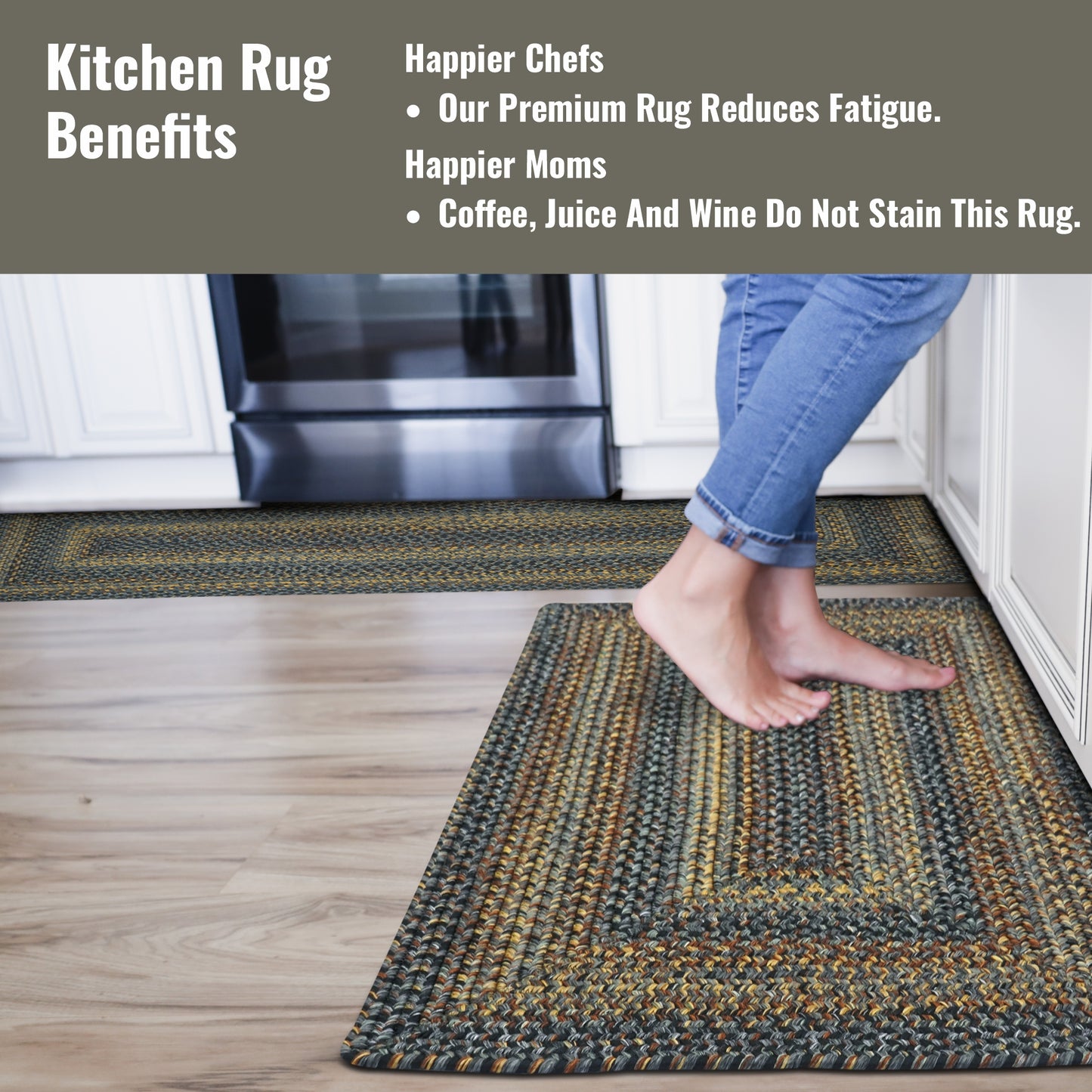 Black Forest Outdoor Braided Rectangular Rugs - Braided-Rugs.com