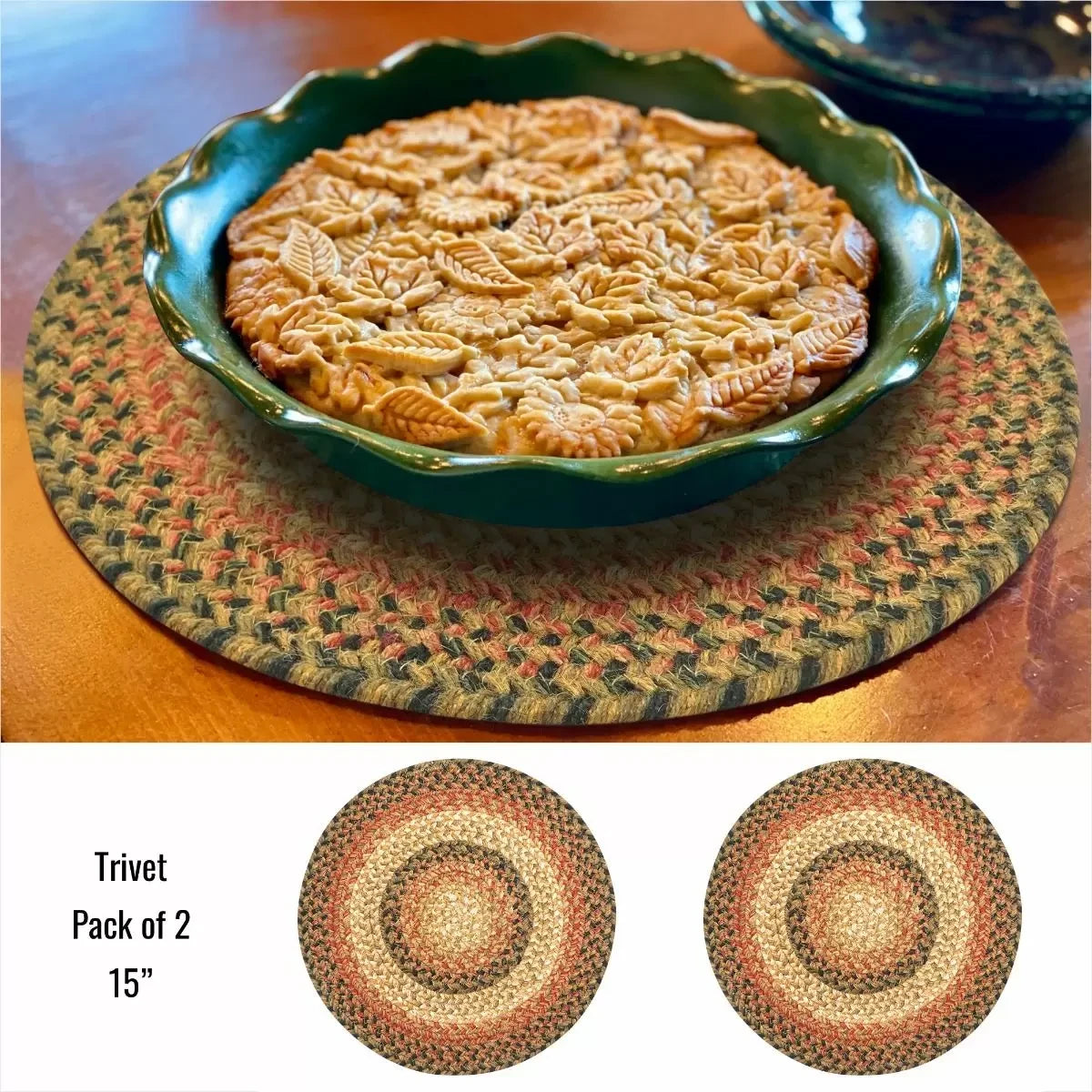 Russett Brown - Beige Jute Braided Accessories