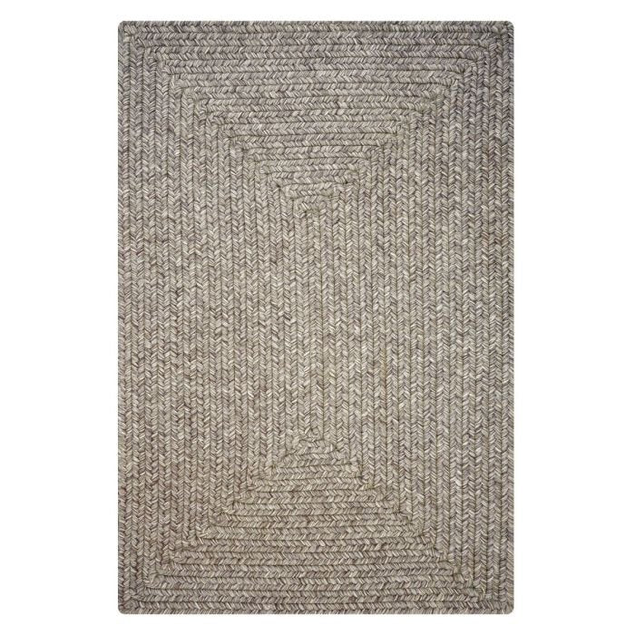 Slate Outdoor Braided Rectangular Rugs - Braided-Rugs.com