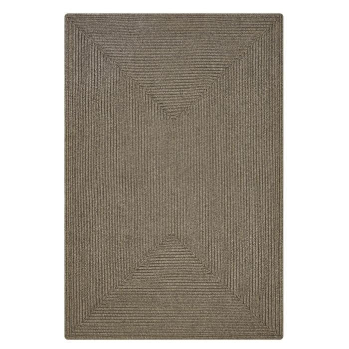 Smoke Grey Ultra Durable Braided Rectangular Rugs - Braided-Rugs.com